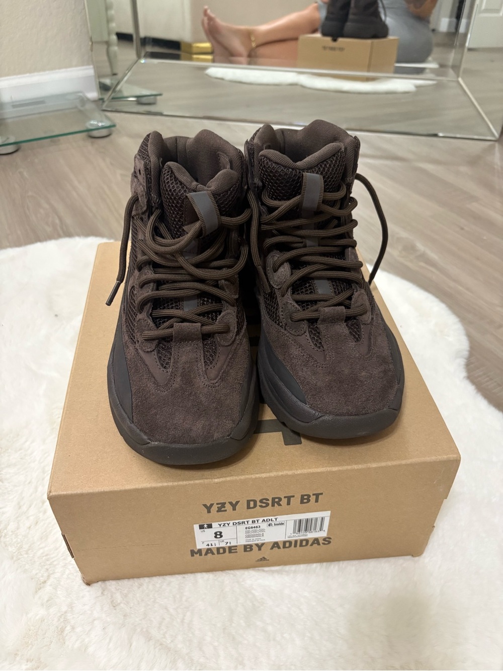 adidas YZY DSR T BT Men’s Boots — Dark Brown